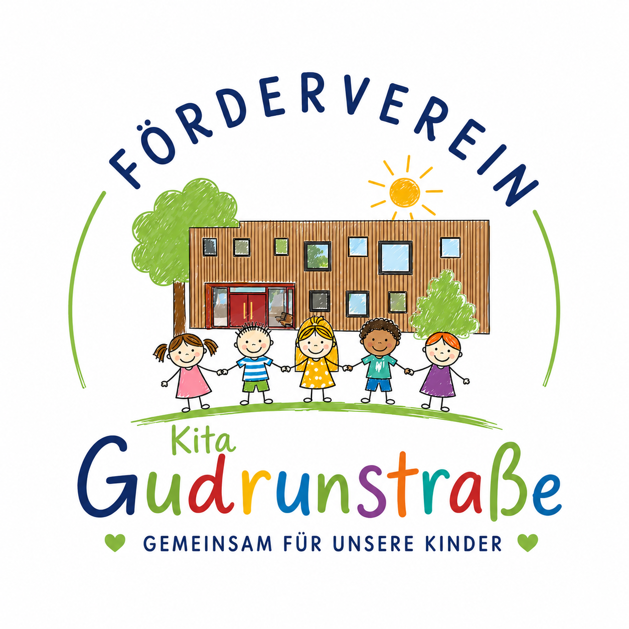 Logo des Fördervereins der Kita Gudrunstraße