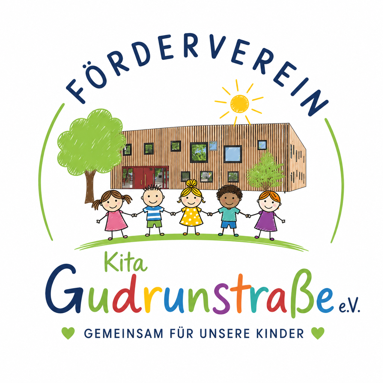 Logo des Fördervereins der Kita Gudrunstraße